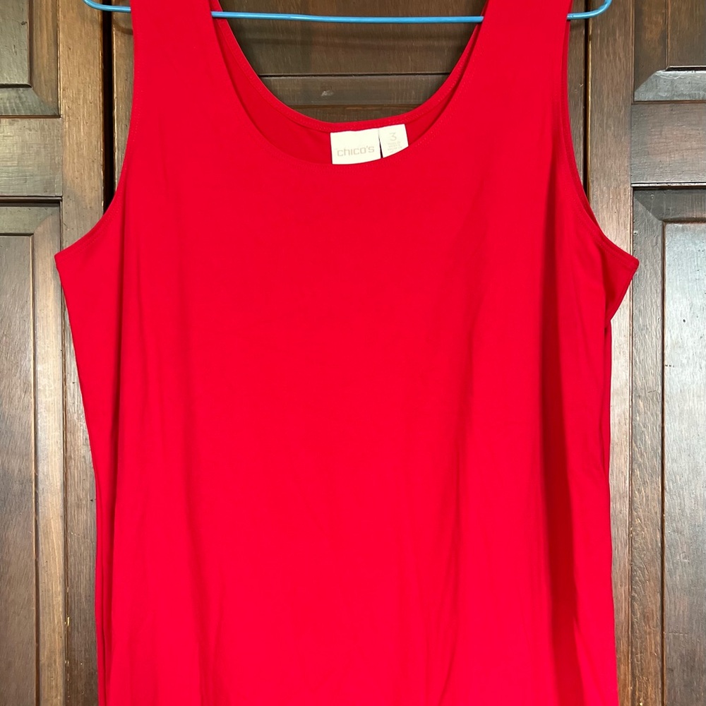 Chico’s Women's Red Tank Top